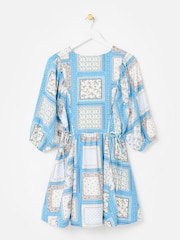 Oliver Bonas Floral V-Neck Mini Dress - 8суретінің 4 суреті