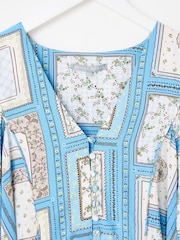 Oliver Bonas Floral V-Neck Mini Dress - 8суретінің 5 суреті