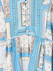 Oliver Bonas Floral V-Neck Mini Dress - 8суретінің 7 суреті