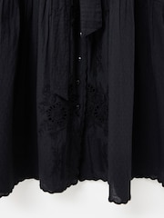 Oliver Bonas Floral Embroidered Frill Collar Tiered Midi Dress - 8суретінің 8 суреті