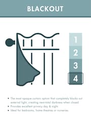 Catherine Lansfield Grey Wilson Thermal Blackout Lined Eyelet Curtains - Image 4 of 5