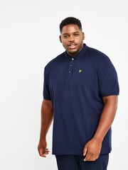 Темно-синий - футболка-поло Lyle & Scott Big - Image 1 of 5