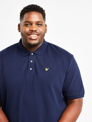 Темно-синий - футболка-поло Lyle & Scott Big - Image 4 of 5