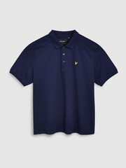 Темно-синий - футболка-поло Lyle & Scott Big - Image 5 of 5