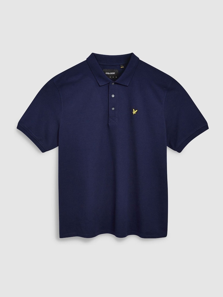 Темно-синий - футболка-поло Lyle & Scott Big - Image 5 of 5