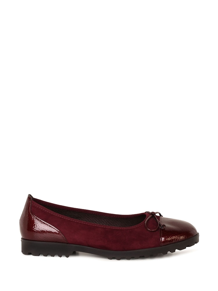 Gabor Red Temptation Ballerina Shoes - Image 1 of 2