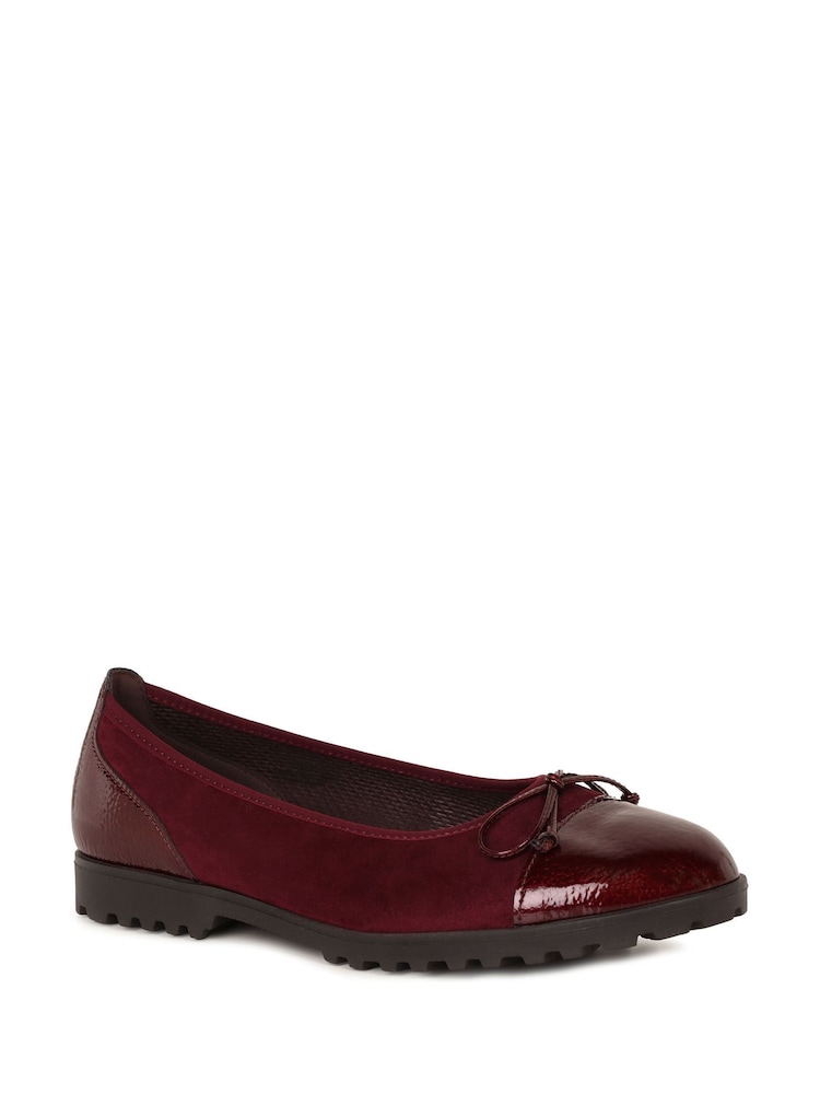 Gabor Red Temptation Ballerina Shoes - Image 2 of 2