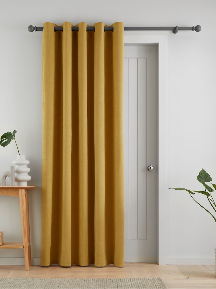 Catherine Lansfield Wilson Thermal Fleece Lined Door Curtain Panel - Imagem 1 de 3