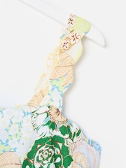 Oliver Bonas Floral Scalloped Strappy Midi Dress - Image 6 of 7