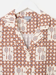 Oliver Bonas Gingham Badminton Print Short Sleeve Shirt - Bild 5 von 7
