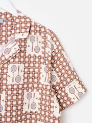 Oliver Bonas Gingham Badminton Print Short Sleeve Shirt - Bild 6 von 7