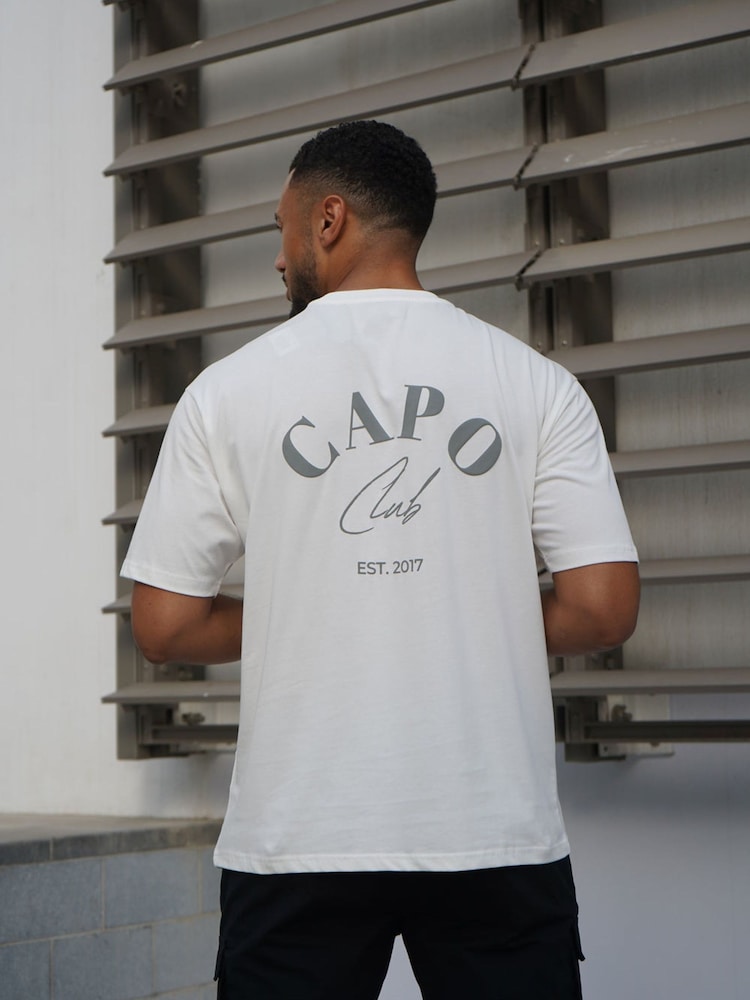 Alb/Verde - Tricou CAPO Beach Club - Imaginea 1 din 5