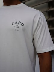 Alb/Verde - Tricou CAPO Beach Club - Imaginea 5 din 5