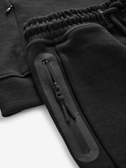 Black Sporty Hoodie and Joggers Set (3-16yrs) - Image 3 of 5