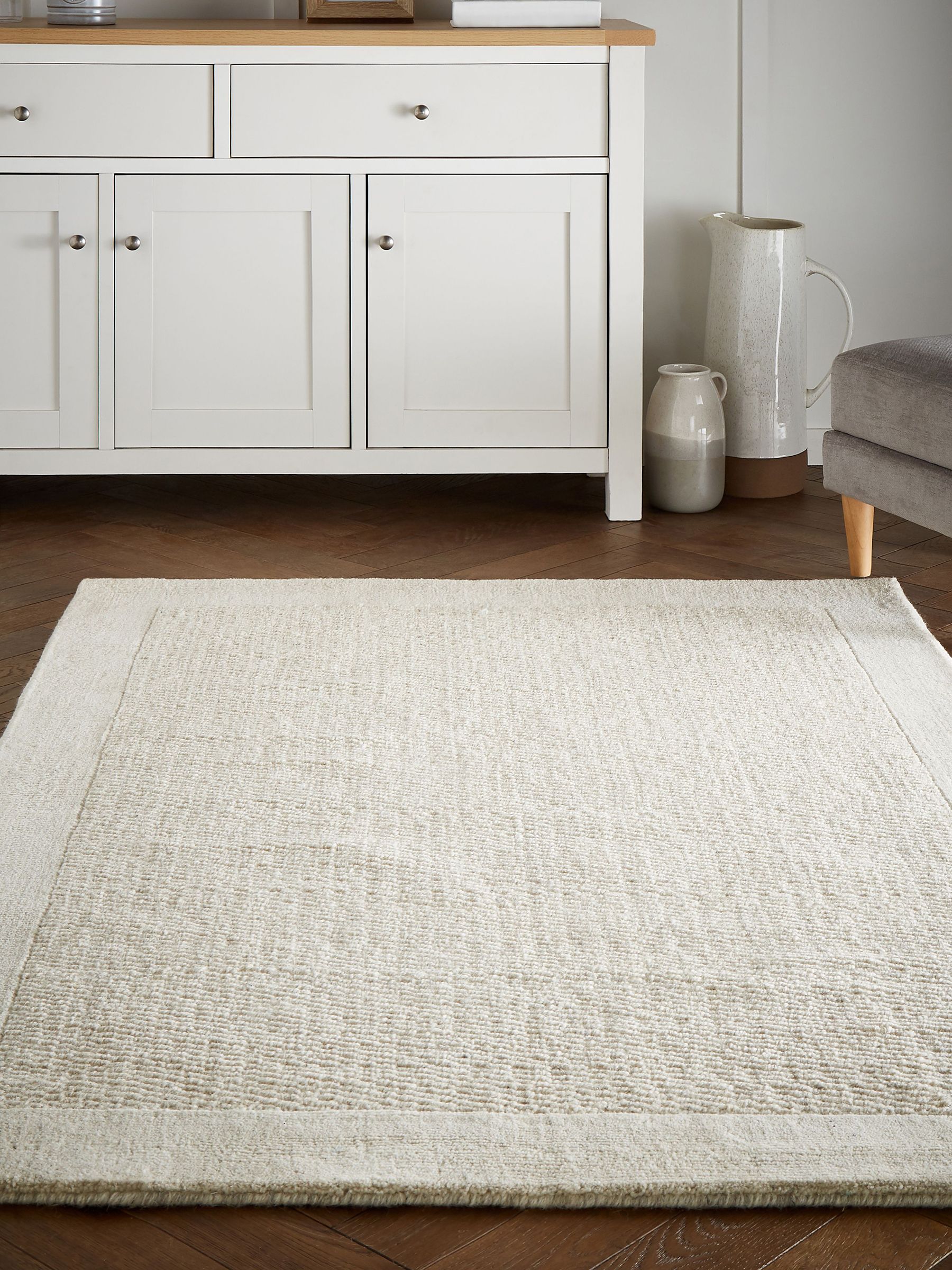 Light Natural Florence Border Rug