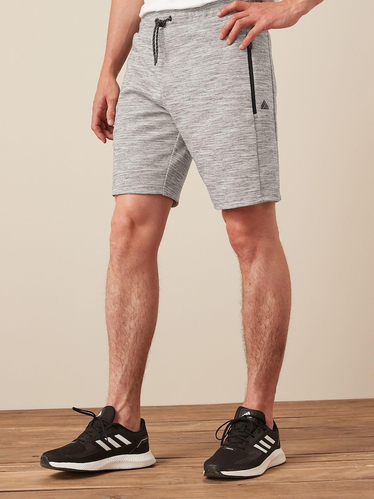 Grey Jersey Shorts With Zip Pockets - Image 1 of 7
