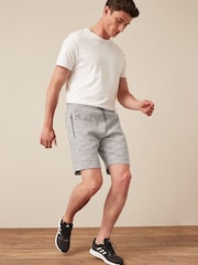 Grey Jersey Shorts With Zip Pockets - Image 3 of 7