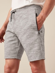 Grey Jersey Shorts With Zip Pockets - Image 4 of 7