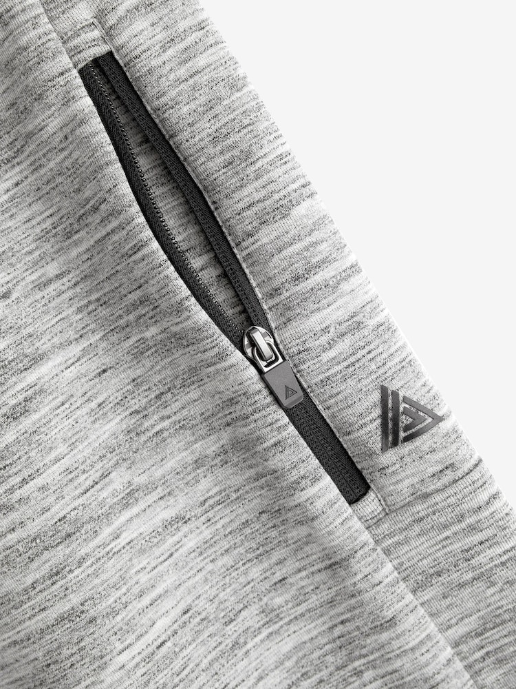 Grey Jersey Shorts With Zip Pockets - Image 7 of 7