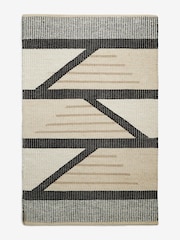 Natural/Black Global Geo Rug - Image 6 of 6