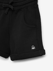 أسود - شورت جيرسيه قطن 100% للبنات من Benetton - صورة 3 من 3