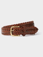 Osprey London The Hand Plaited Classic Leather Belt - תמונה 1 מתוך 3