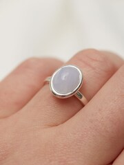 Simply Silver Silver Tone Agate Ring - Image 1 of 4