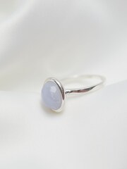 Simply Silver Silver Tone Agate Ring - Image 2 of 4