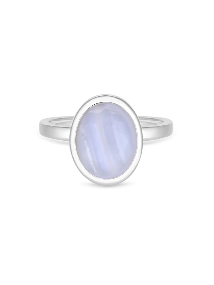 Simply Silver Silver Tone Agate Ring - Image 4 of 4
