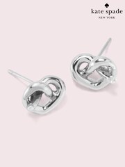 kate spade new york Silver Tone 'Loves Me Knot' Stud Earrings - Image 1 of 3