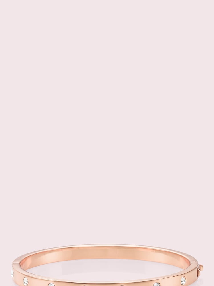 Dorado rosa - Brazalete con bisagra "Set in Stone" de kate spade new york - Imagen 1 de 4