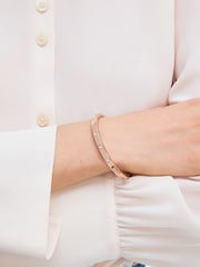 Dorado rosa - Brazalete con bisagra "Set in Stone" de kate spade new york - Imagen 4 de 4