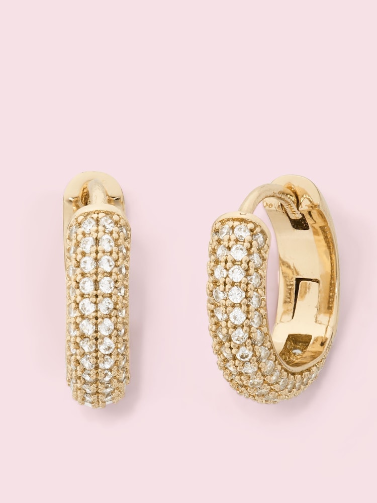 kate spade new york 'Brilliant Statements' Pave Huggie Earrings - Image 2 of 3