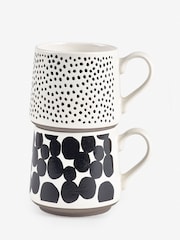 Monochrome Arlo Set of 2 Mugs - Image 3 of 4