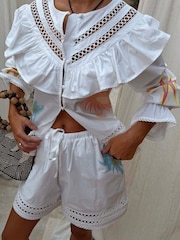 Never Fully Dressed White Ellie Shorts - Image 4 of 5