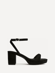 Linzi Black Elva Platform Block Heeled Sandals - Image 2 of 5