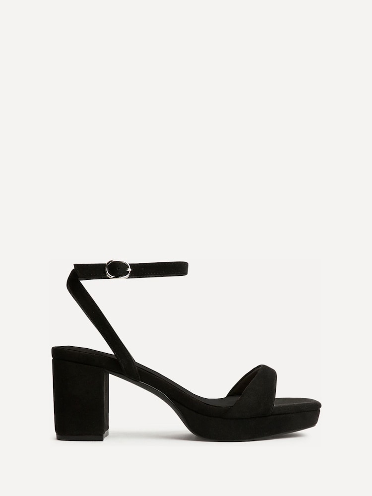 Linzi Black Elva Platform Block Heeled Sandals - Image 2 of 5 Linzi Black Elva Platform Block Heeled Sandals - Image 2 of 5