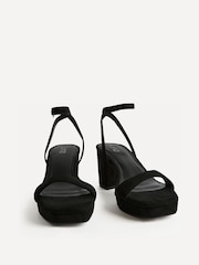 Linzi Black Elva Platform Block Heeled Sandals - Image 3 of 5