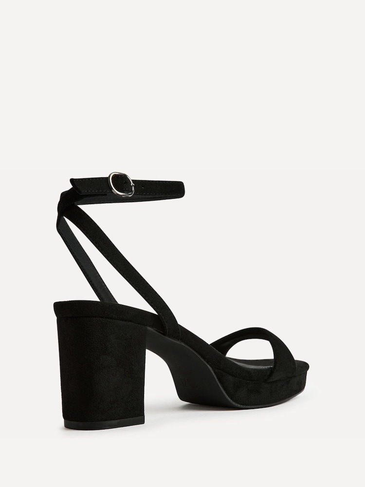 Linzi Black Elva Platform Block Heeled Sandals - Image 5 of 5 Linzi Black Elva Platform Block Heeled Sandals - Image 5 of 5