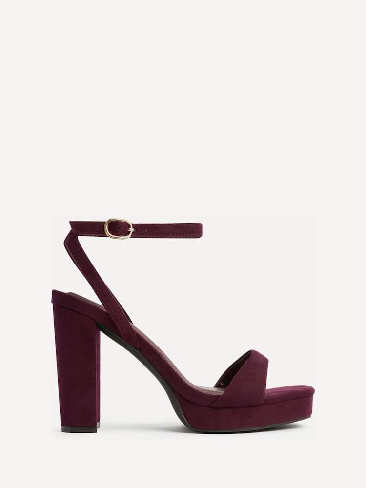 Linzi Red Stature Platform Block Heeled Sandals - Image 2 of 5 Linzi Red Stature Platform Block Heeled Sandals - Image 2 of 5