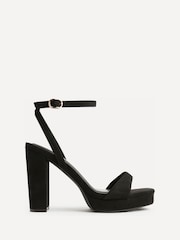 Linzi Black Stature Platform Block Heeled Sandals - Image 2 of 5