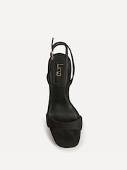 Linzi Black Stature Platform Block Heeled Sandals - Image 4 of 5
