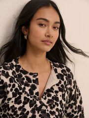 Nobodys Child Brown Printed Cardigan - Image 4 of 5