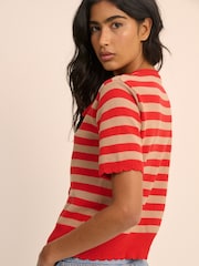 Nobodys Child Short Sleeve Tie Neck Top - Bild 5 von 5