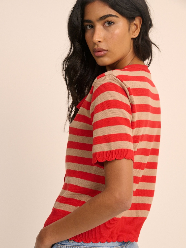 Nobodys Child Short Sleeve Tie Neck Top - Bild 5 von 5 Nobodys Child Short Sleeve Tie Neck Top - Bild 5 von 5