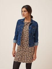Animal 100% Cotton Relaxed Capped Sleeve Tunic Dress - Image 1 of 4