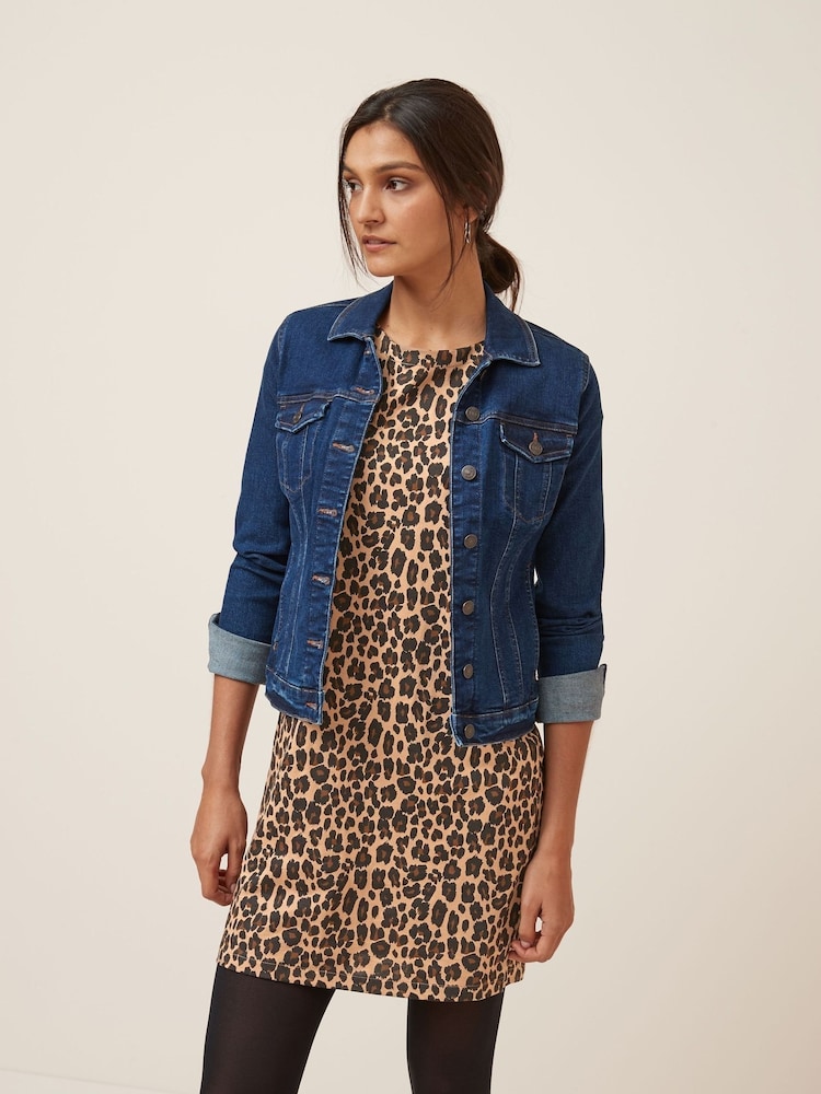 Animal 100% Cotton Relaxed Capped Sleeve Tunic Dress - Image 1 of 4