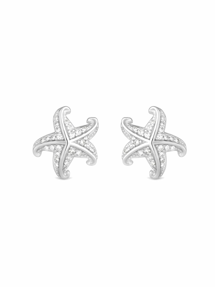 Simply Silver Sterling Silver Starfish Stud Earrings - Image 1 of 1