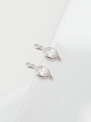 Simply Silver Silver Tone Cubic Zirconia Navette Earrings - Image 2 of 3