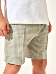 Angel & Rocket Grey Dawson Check Smart Shorts - Image 2 of 8